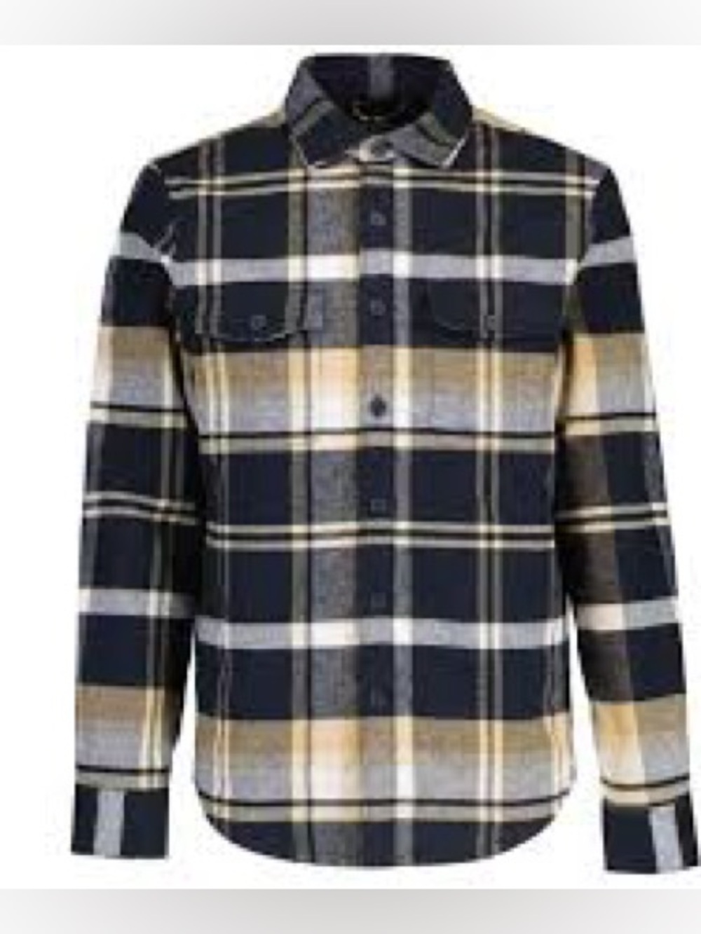 Penguin plaid quilted lined shacket